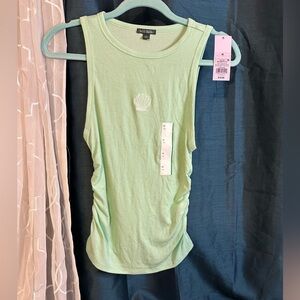 Wild Fable Mint Green Sleeveless Top with Shell Embroidery